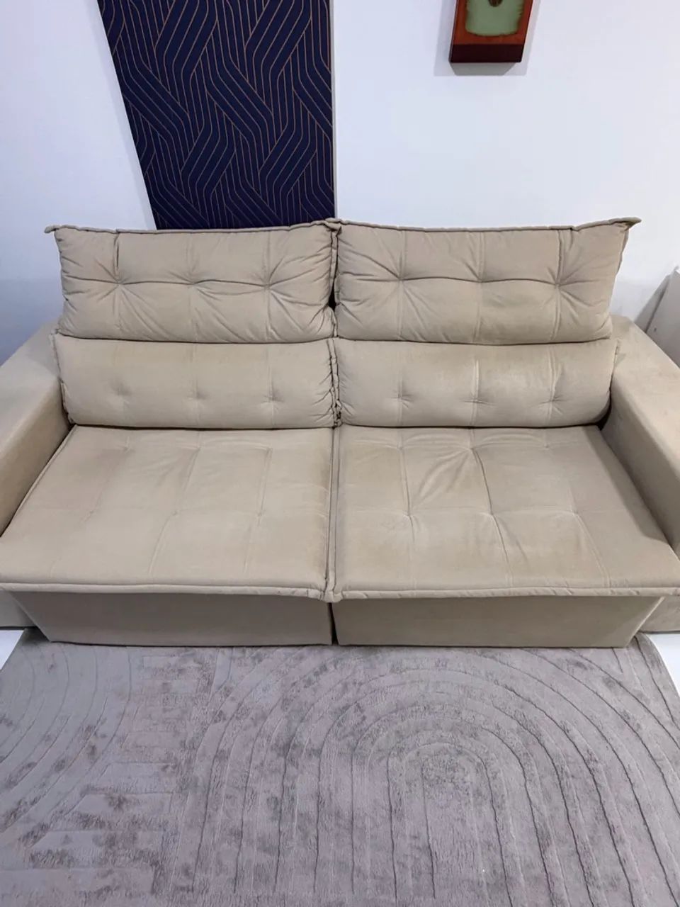 Sofá Carioca Retrátil E Reclinável 4 Lugares 230cm - Foto 2