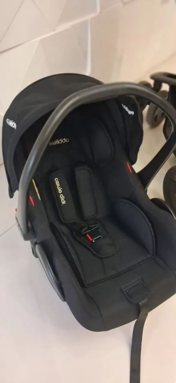 Carrinho de bebê Kiddo Compass III com bebê conforto  - Foto 3