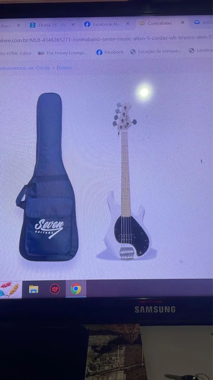 Baixo seven  5 cordas music man  - Foto 4