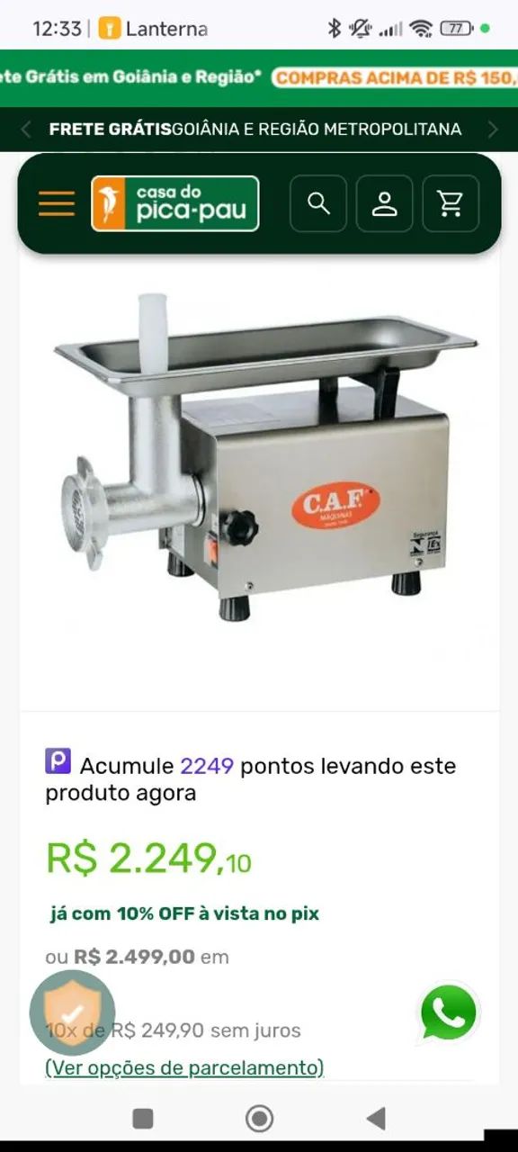 Moedor de carne kaf - Foto 3