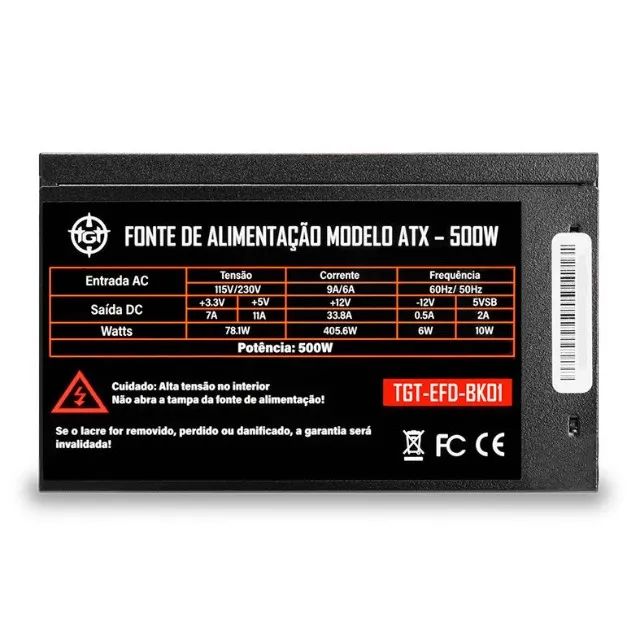 Fonte Gamer TGT Enfield 500W - Foto 2