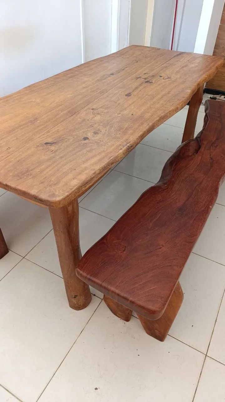 MESA DE JAQUEIRA RÚSTICA 