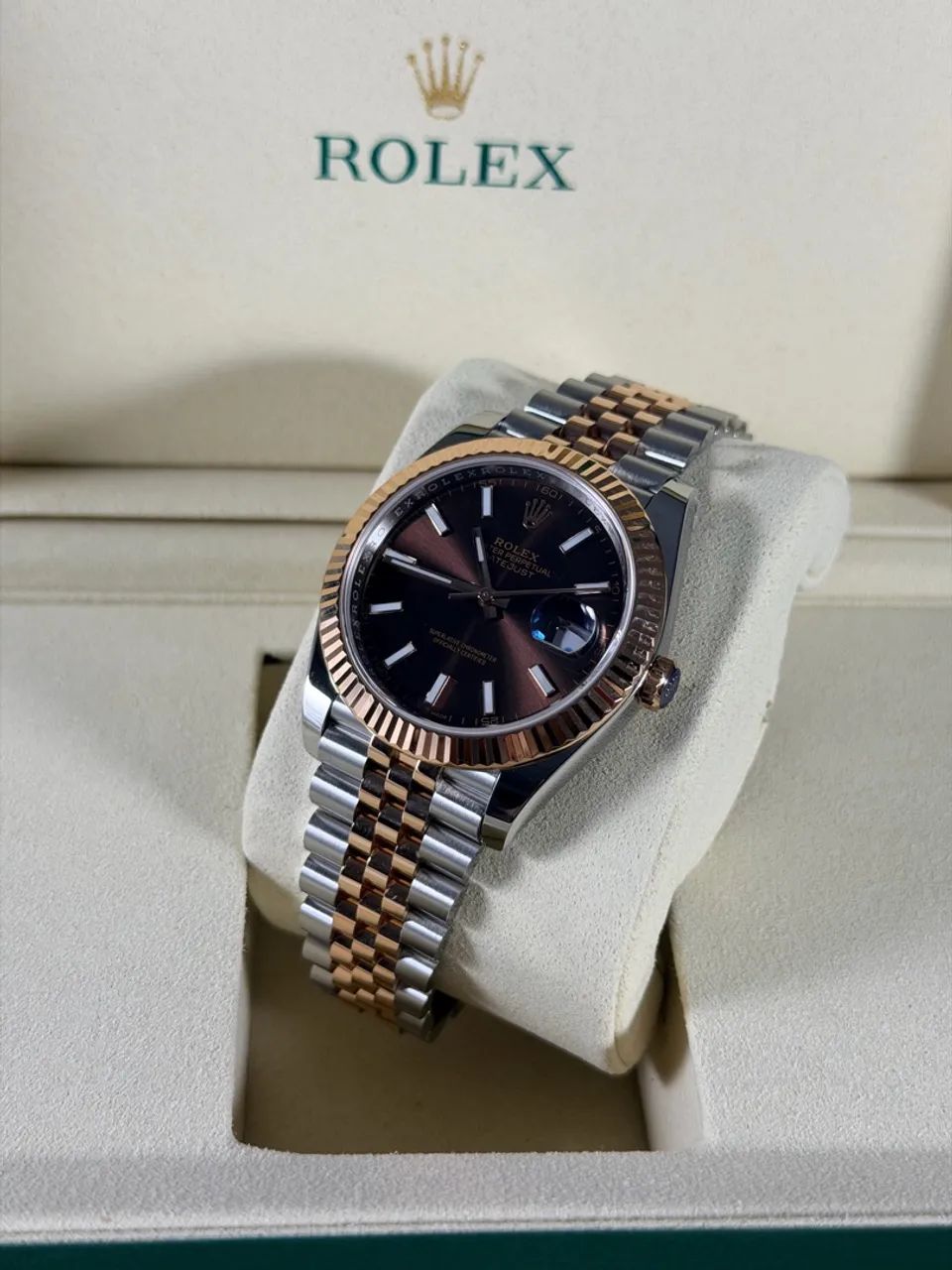 Super clone rolex Datejust chocolate  - Foto 2
