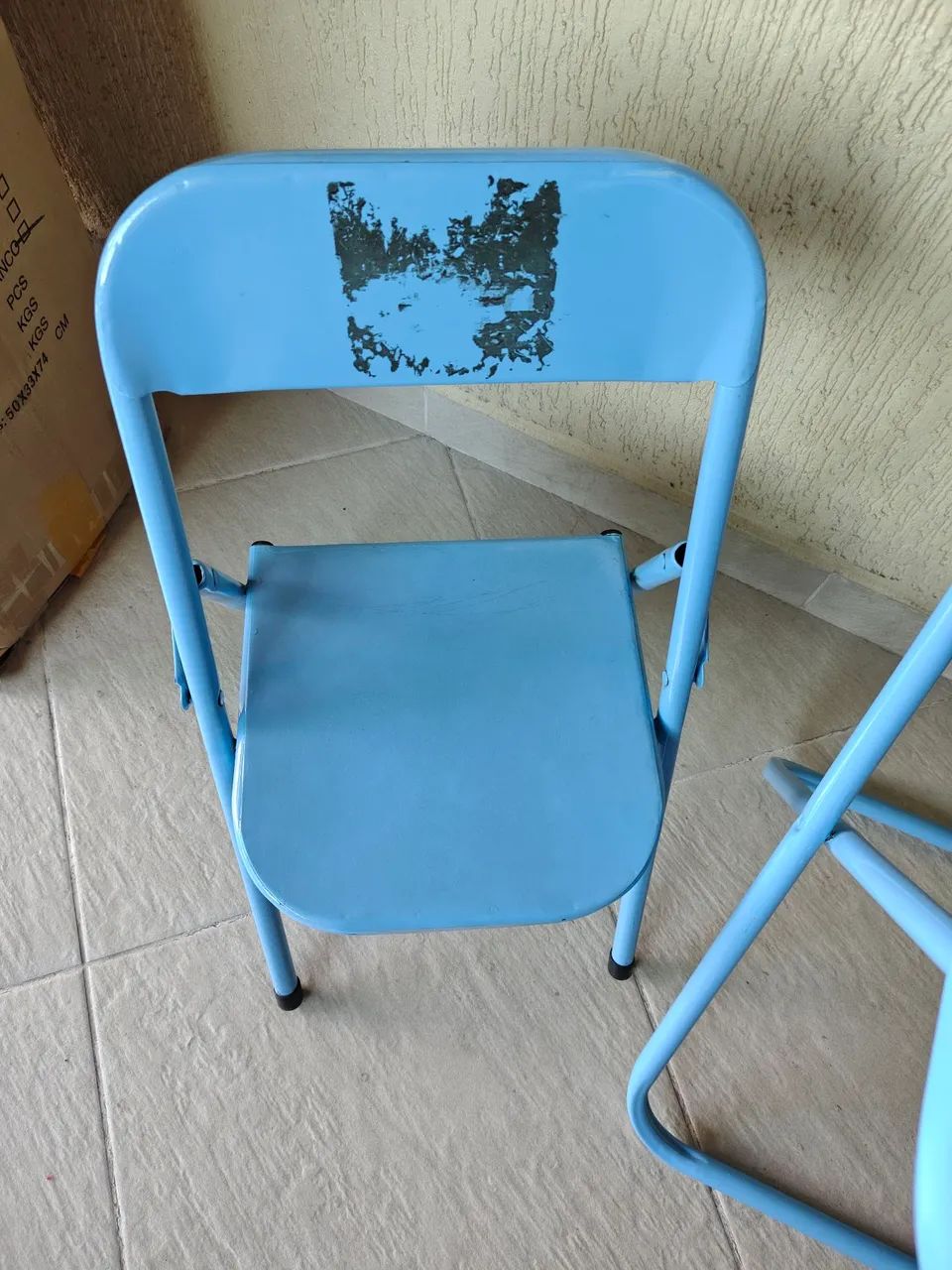 Conjunto de mesa e cadeira de ferro infantil  - Foto 5
