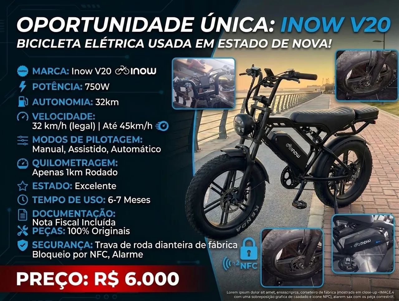 Bicicleta Inow V20