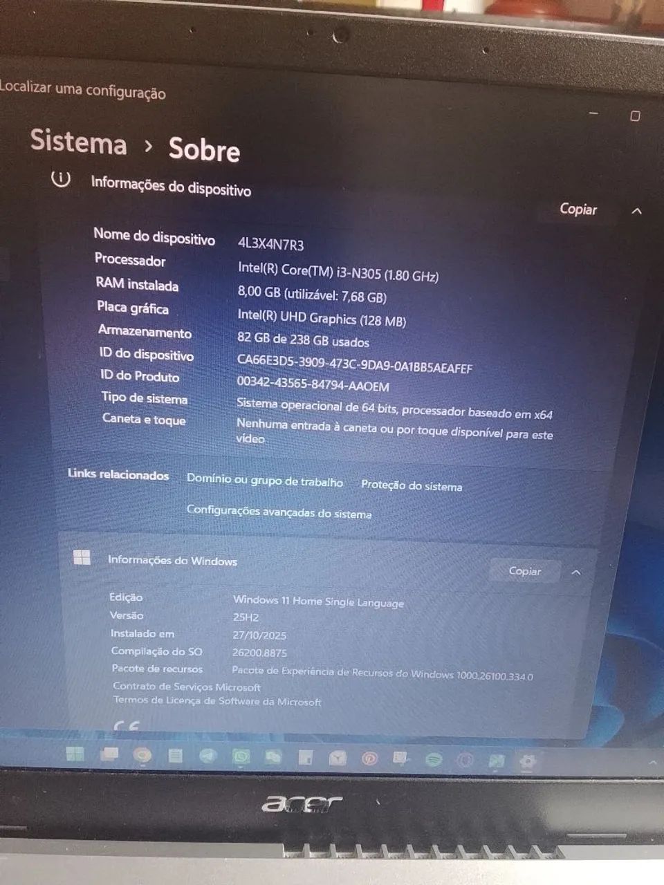 Notebook aspire 3  - Foto 2