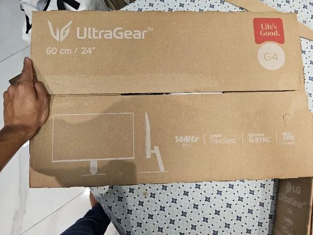 Monitor LG Ultragear IPS 144hz 1ms 24'' Lacrado