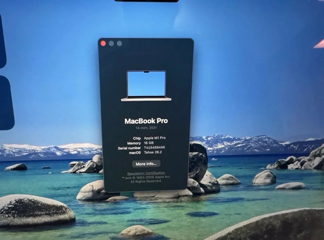 MacBook M1 Pro 16 polegadas 16GB de ram e 512GB de SSD A2442 - usado - Foto 4