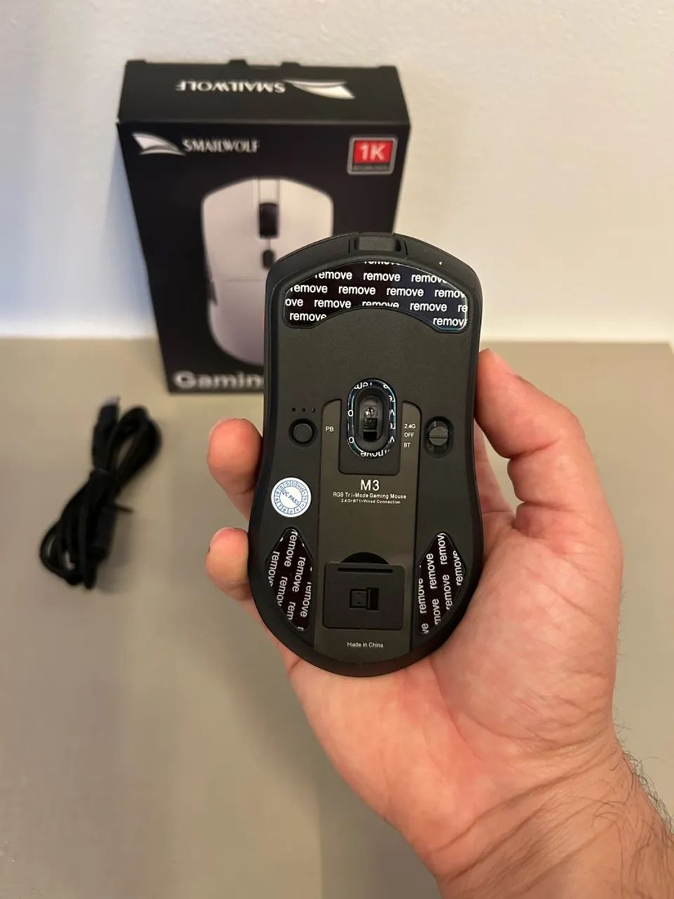 Mouse sem fio - SMAILWOLF M3 (NOVO) - Foto 2