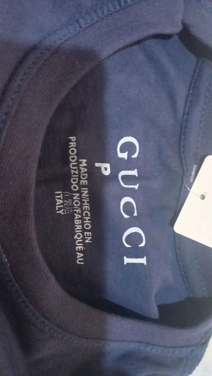 Camiseta azul marinho nova. Tamanho P - Foto 4