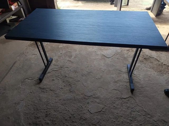 MESA RETA 120X60 SEM GAVETA ENTREGAMS COM FRETE - Foto 3
