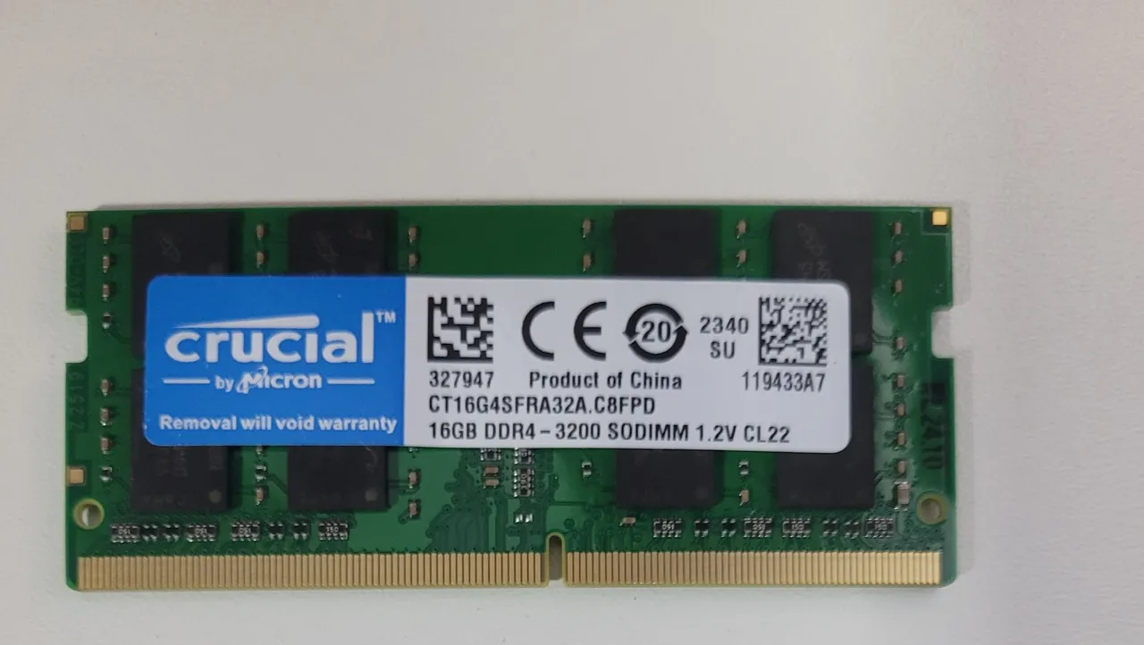 Memória RAM Kingston 16GB DDR4 3200MHz SODIMM para Notebook - Nova