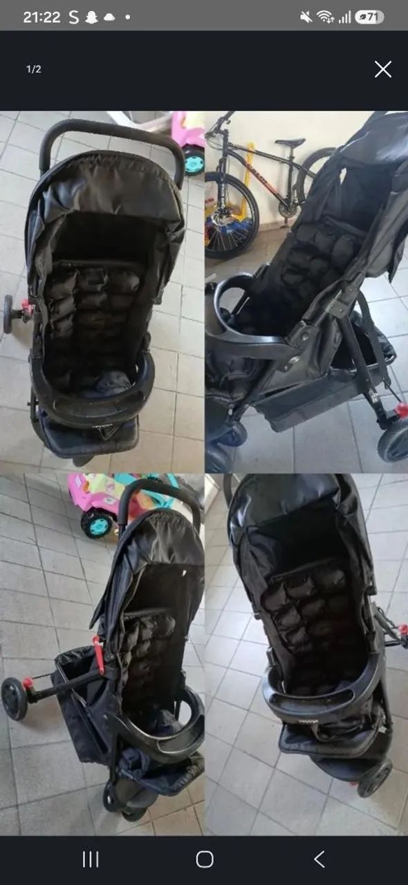 Carrinho de bebe e bebe conforto  - Foto 2