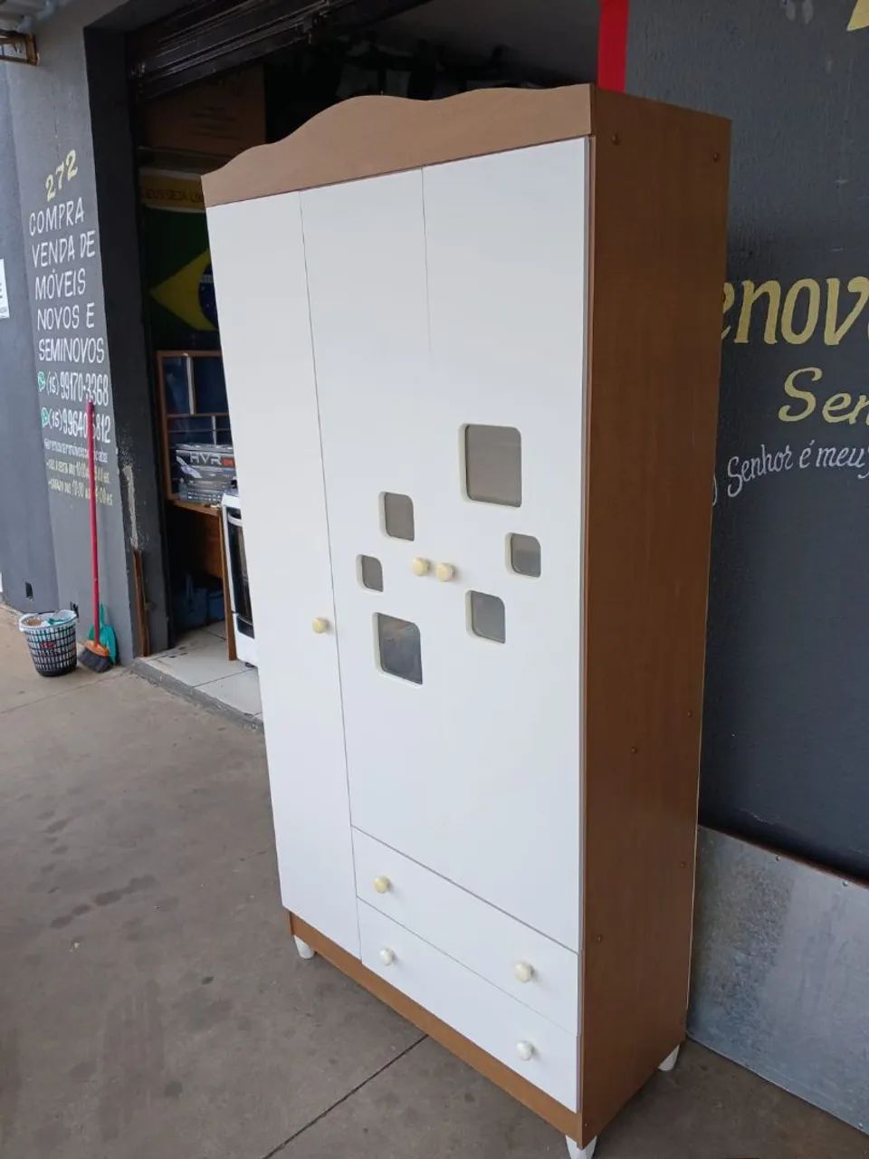 Guarda roupa infantil seminovo conservado  - Foto 3