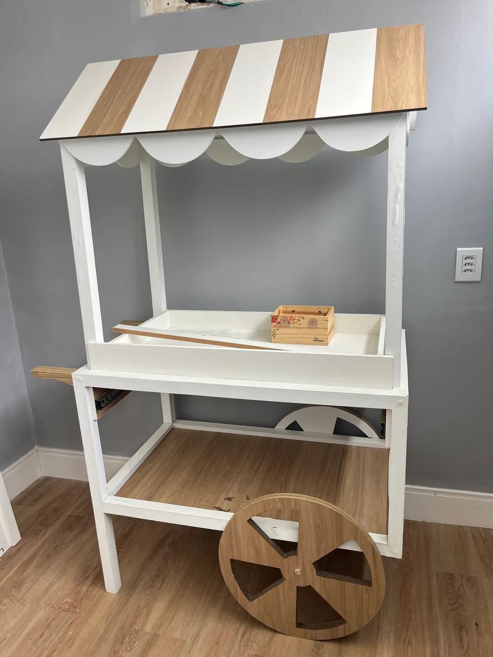 Carrinho gourmet 100% MDF 