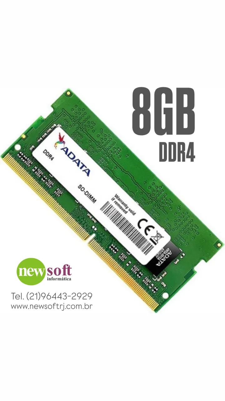 Memória 8GB DDR4 Notebook 