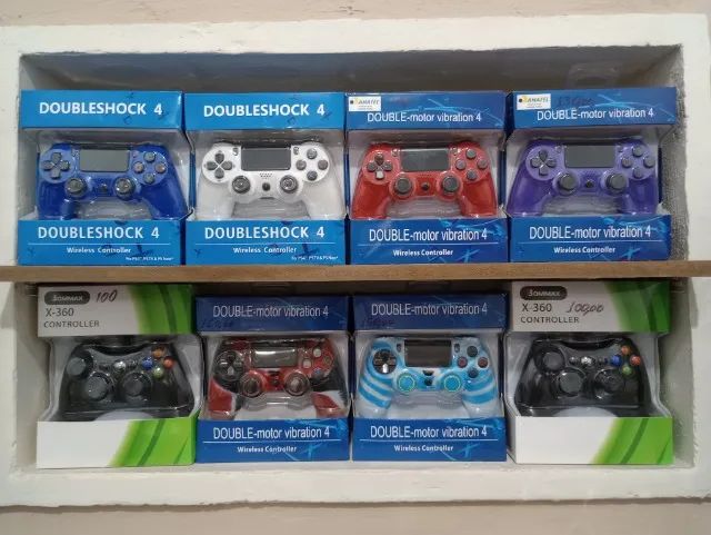 controles novos p/ ps4, tv game e celular