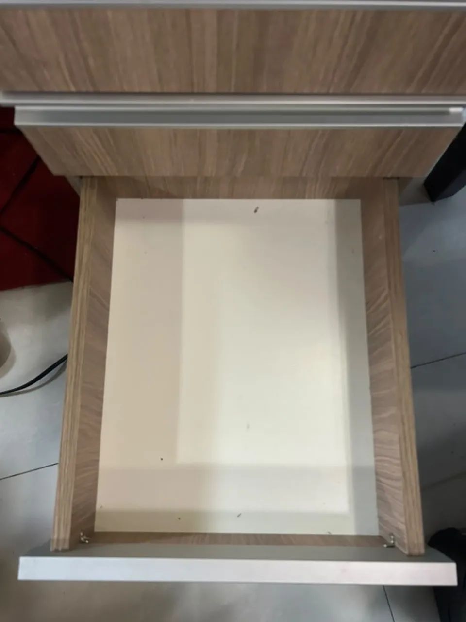 GAVETEIRO DE RODINHAS COM 5 COMPARTIMENTOS EM MDF MARROM - Foto 5