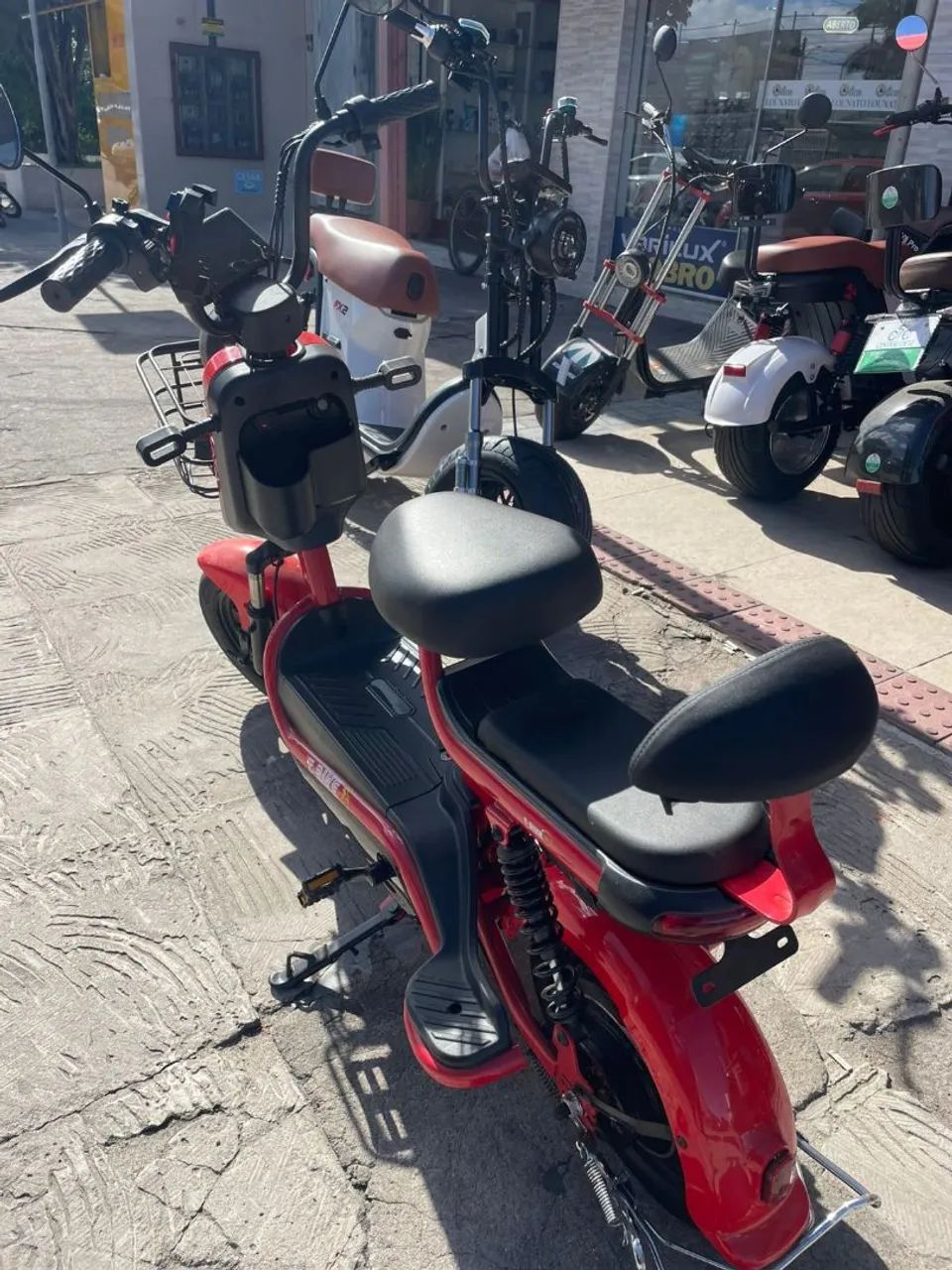 Bicicleta Elétrica 1000w bateria removível vermelha - Foto 2