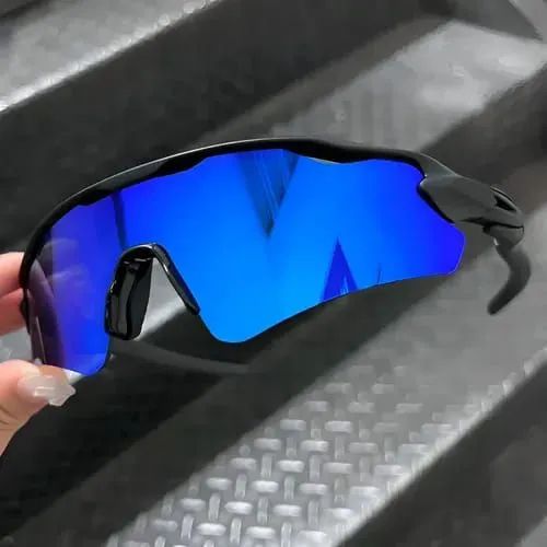 Óculos Oakley Estilo Esportivo Lente Azul - Foto 2