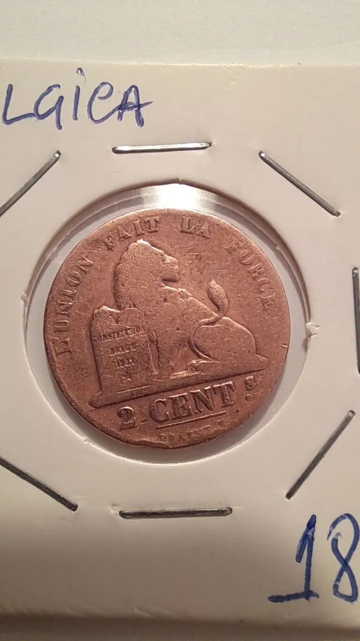 Duas moedas antigas europeias (1864 e 1966). MAIS uma moeda de BRINDE! - Foto 3