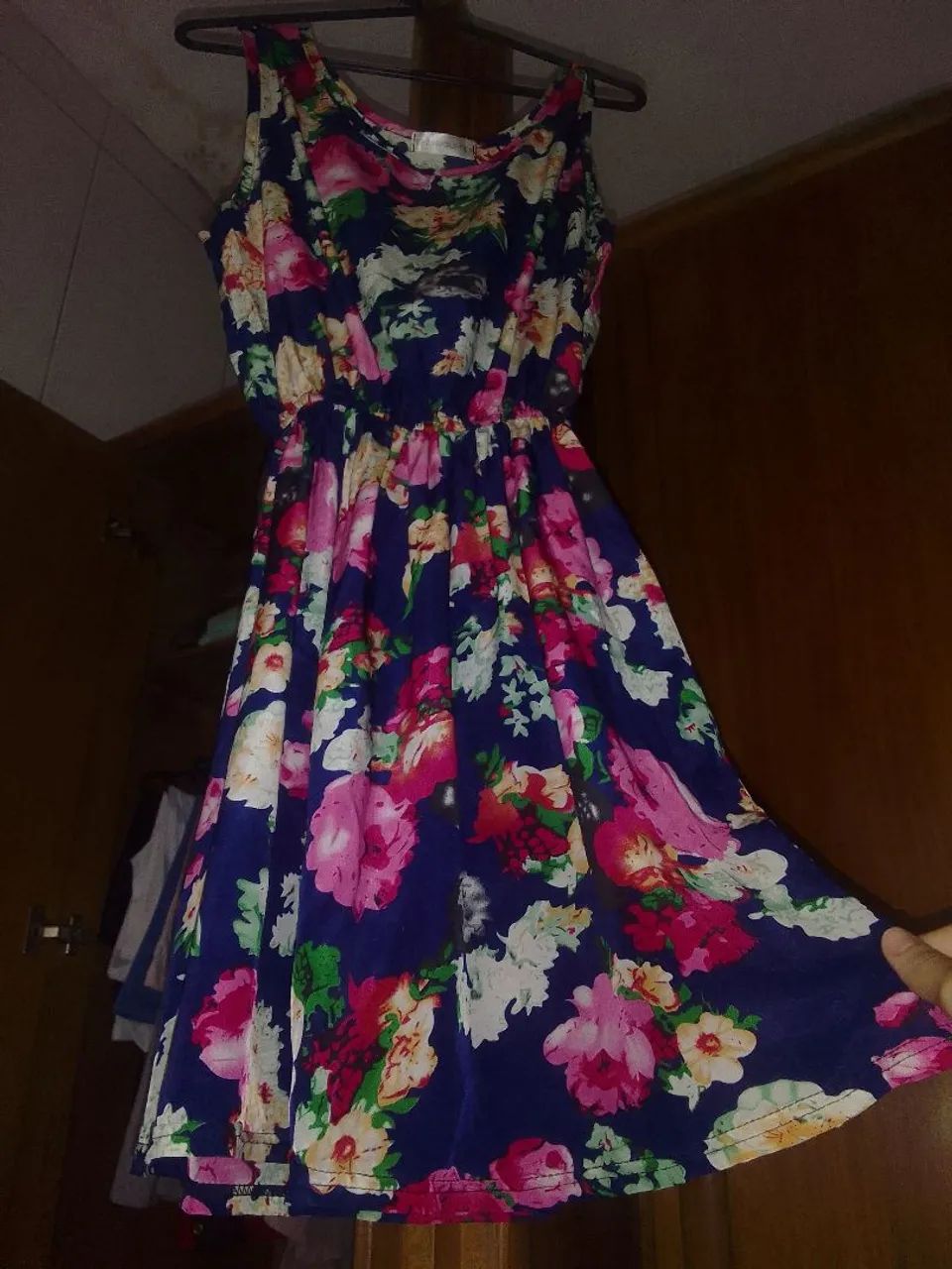 Vestido Azul Florido