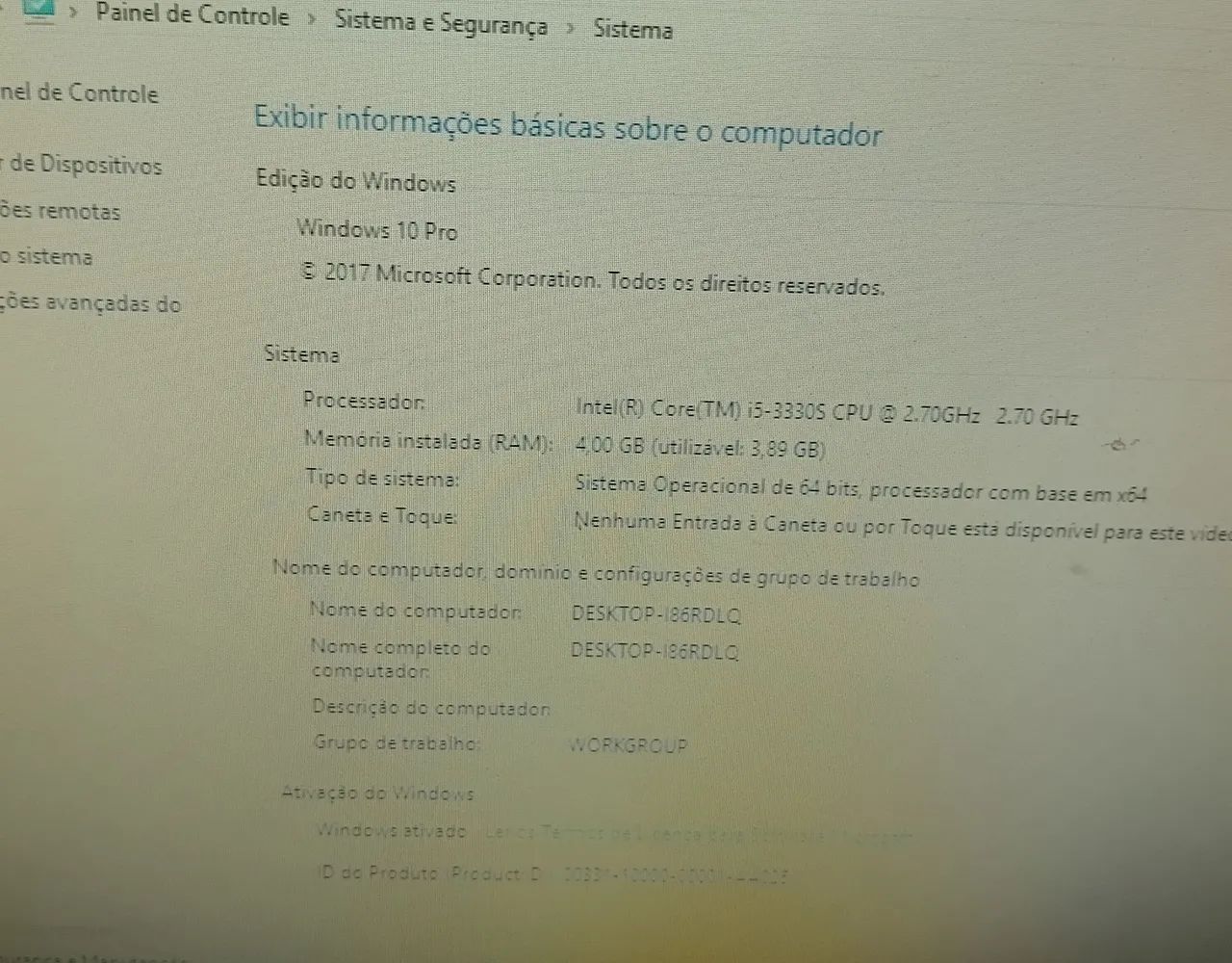 PC computador I5 4GB novo