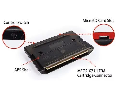 EverDrive Mega X7 Ultra para Mega Drive Cartao 16GB - Peças e