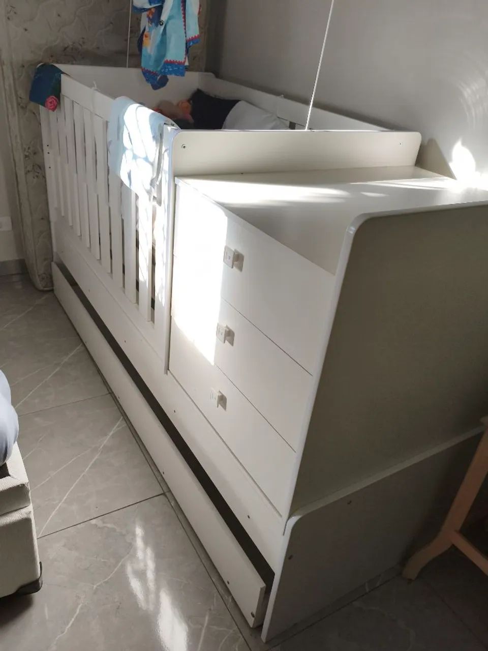 Berço (novíssimo) com cama em baixo. - Foto 2