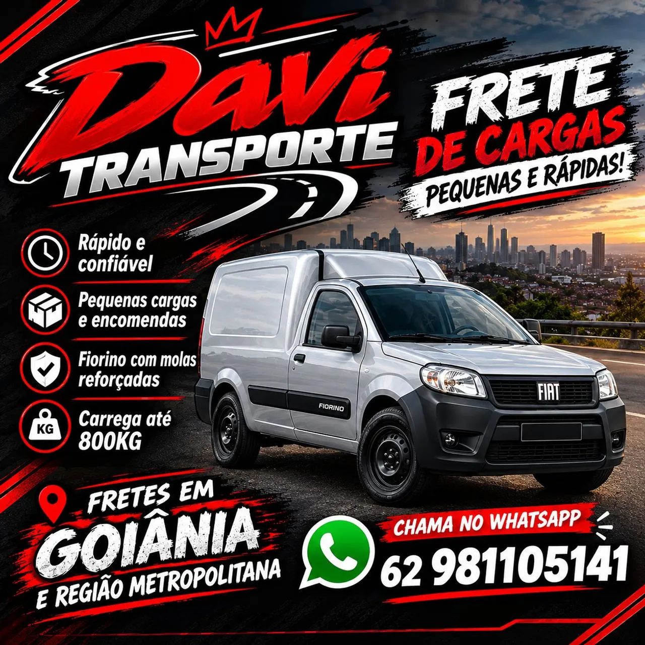 Fretes para toda Goiânia 