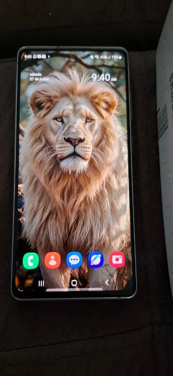 GALAXY S20 FE BRANCO COM CAIXA E CARREGADOR ORIGINAL  - Foto 3