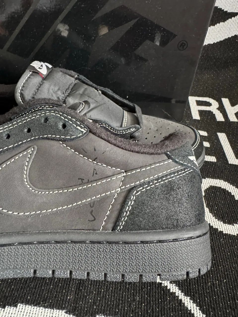 Jordan 1 Low Black Phantom - Foto 4
