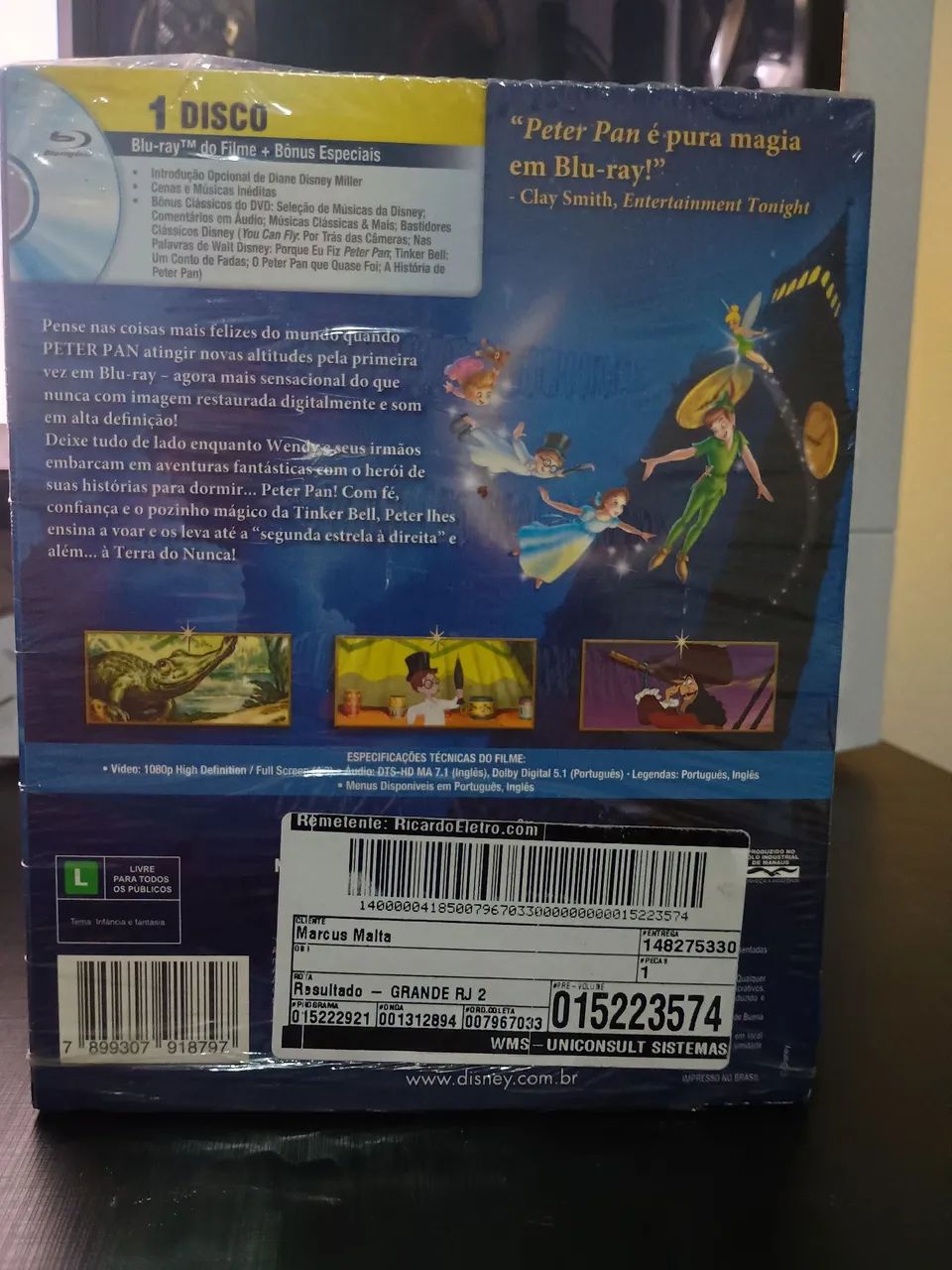 Blu-ray Peter Pan edição Diamante  - Foto 2