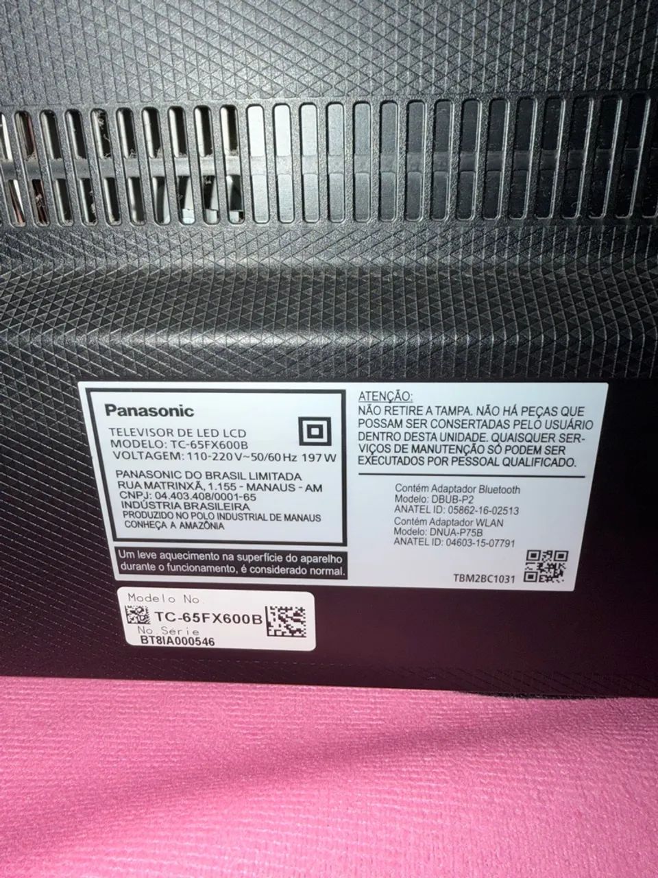 Tv Panasonic 65 Retira Peças 