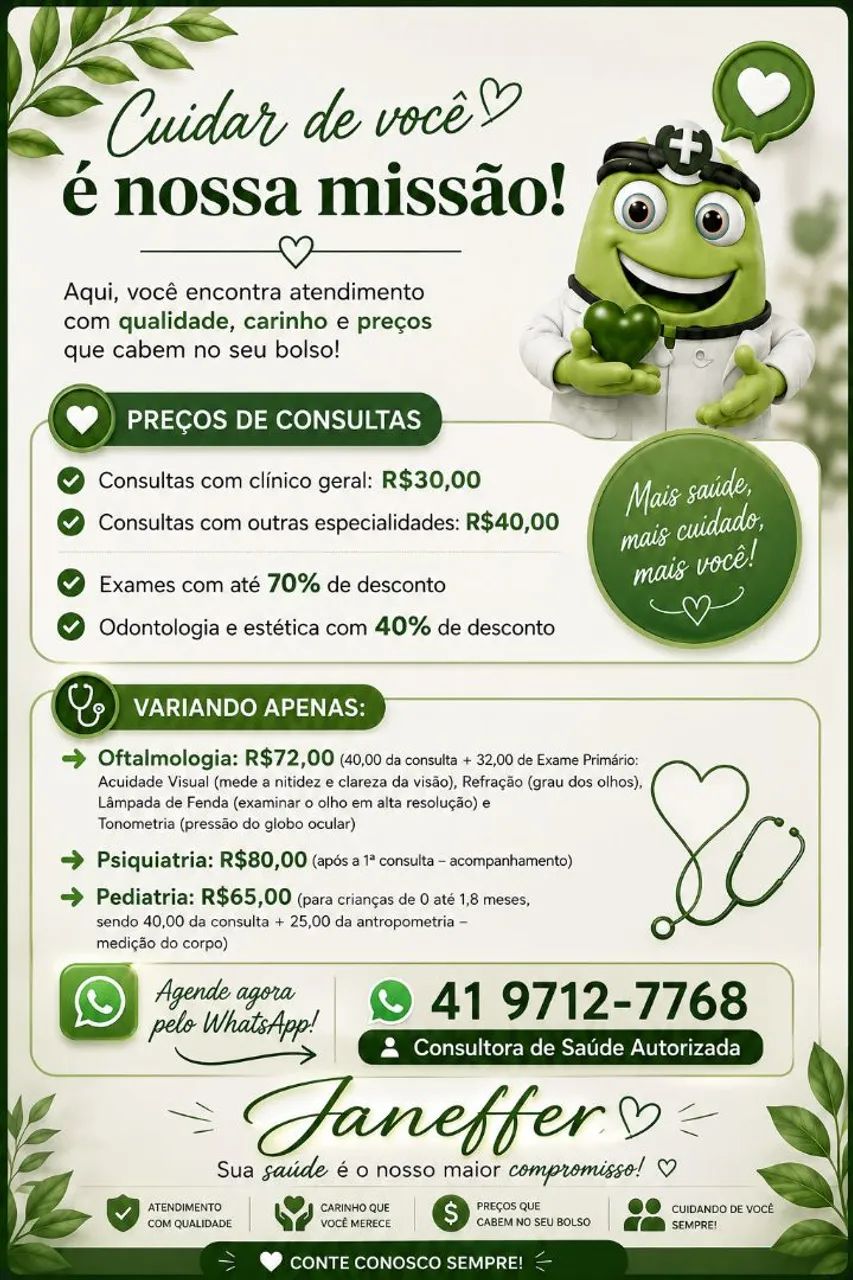 Nosso compromisso é cuidar de você 