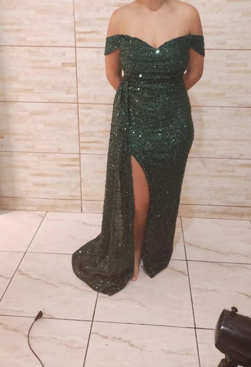 Vestido elegante verde - formatura, casamentos - Foto 5