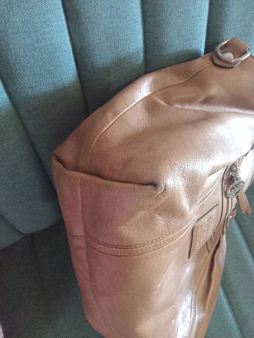 Bolsa coach marrom claro original  - Foto 5