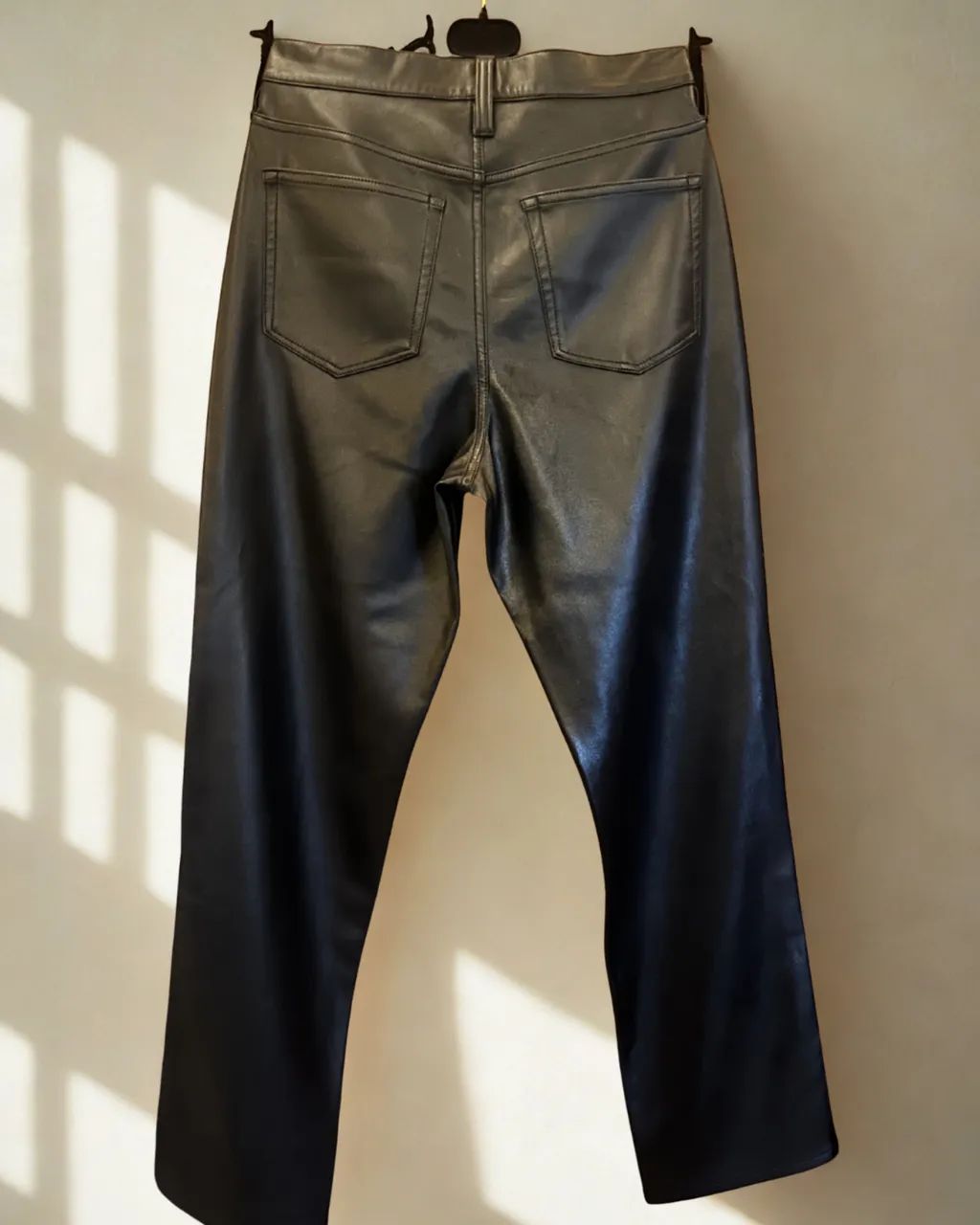Calça J.Crew couro fake tamanho 40 - Foto 2