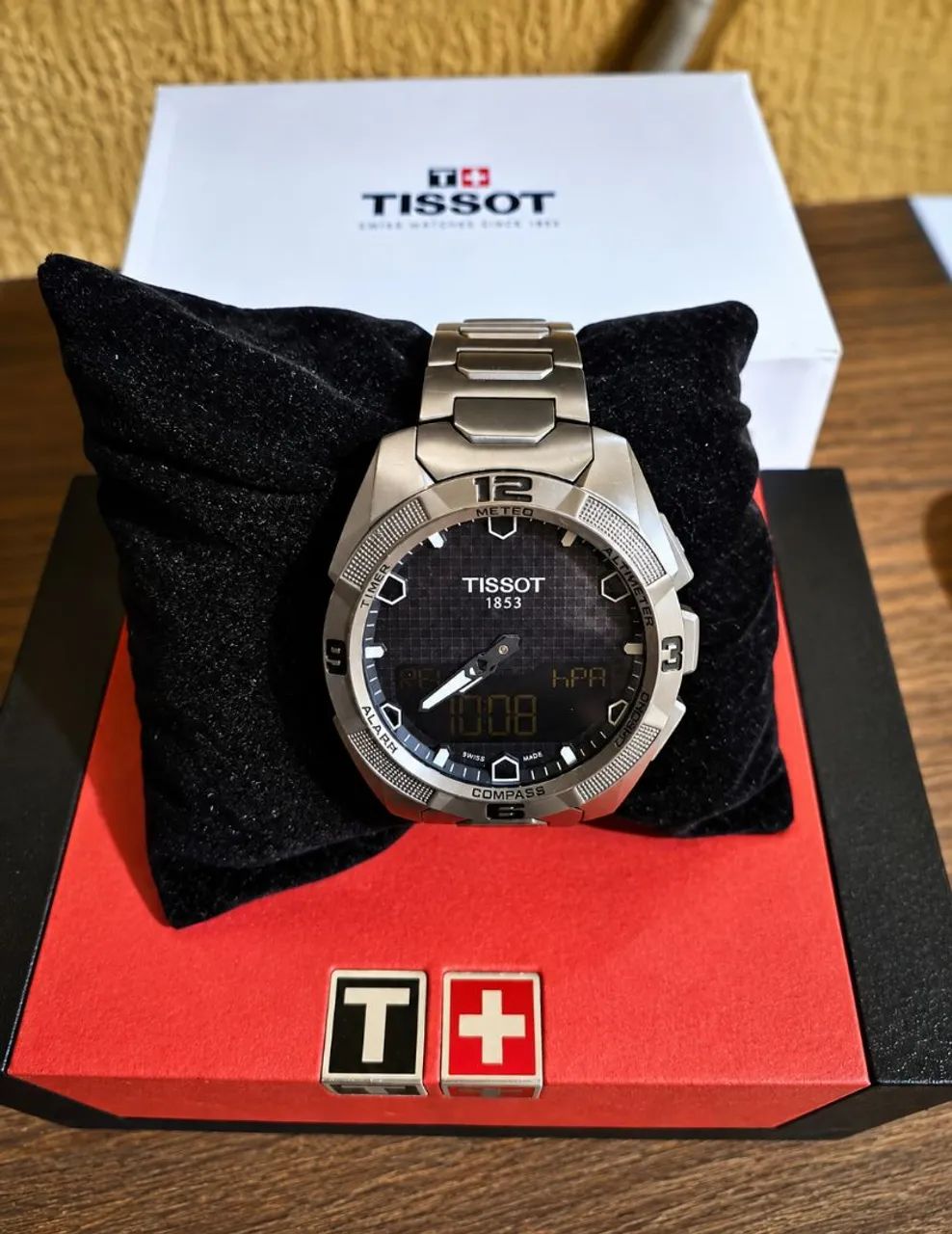 Relógio Tissot T-touch Expect Solar Titanium Safira Original