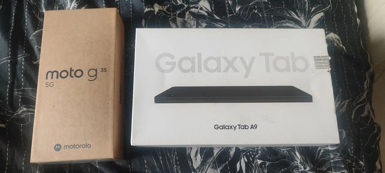 Tablet A9 e Moto g35 troco por um celular 