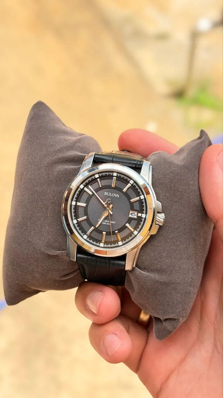 Bulova  96B158 Precisionist com pulseira de couro - Foto 5