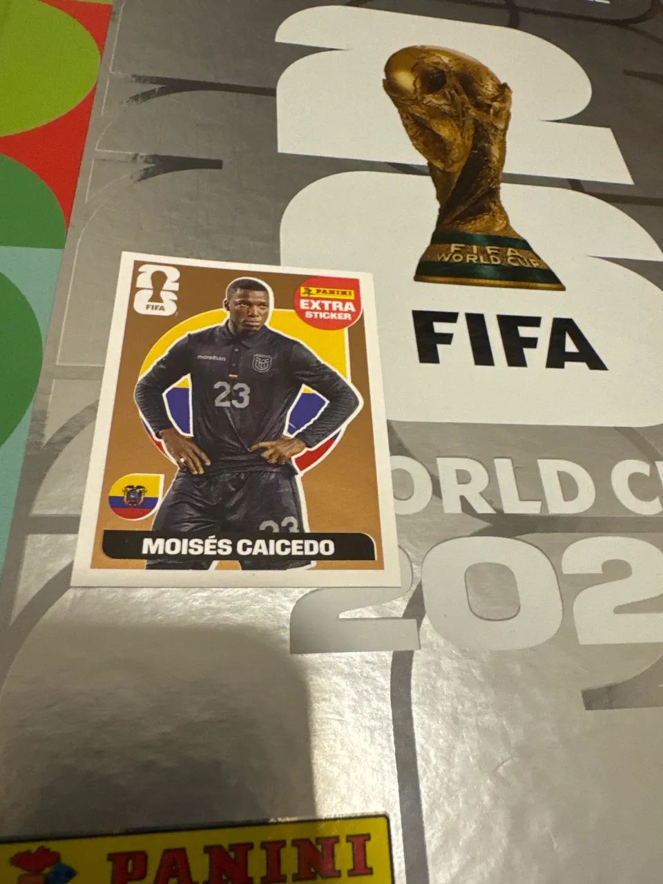 Figurinha da copa 2026 Moisés Caicedo  Gold 