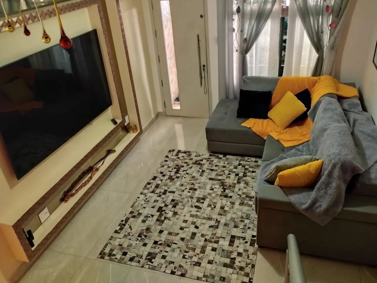 Sofá de canto ? com chaise 2,55x1,54 retrátil cinza novo  - Foto 3