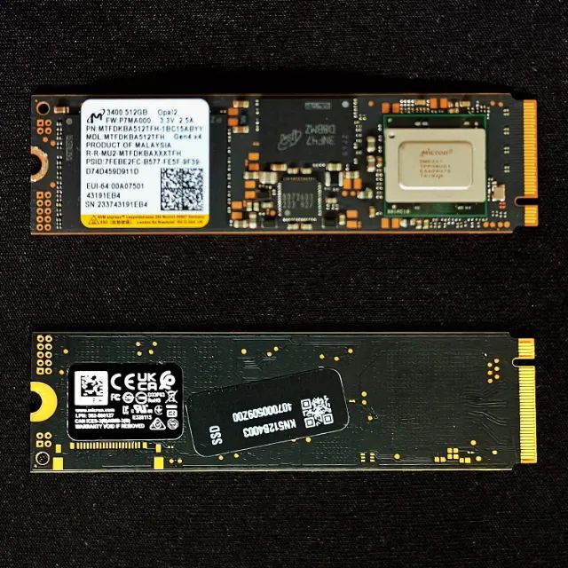  SSD NVMe GEN 4 MICRON 3400 512GB QLC M.2 2280 5.000MB/s - 4.000MB/s