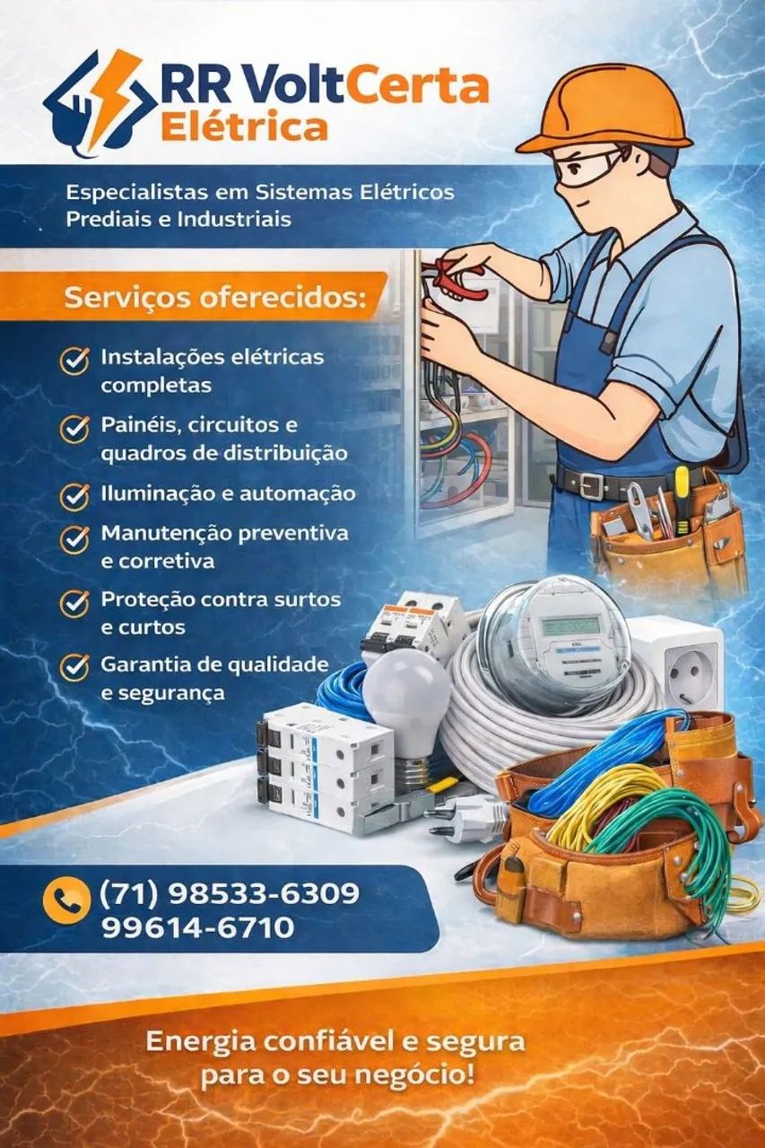 Eletricista industrial e predial 