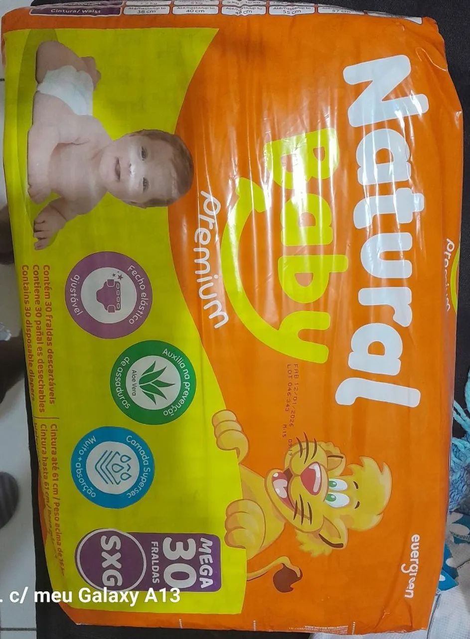 Fralda natural baby
