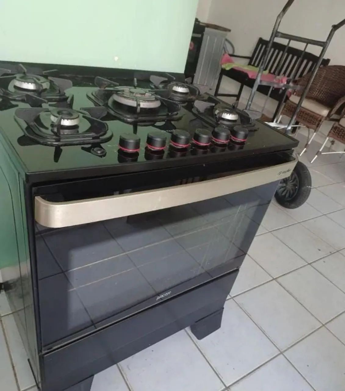 Fogão automático tripla chama 