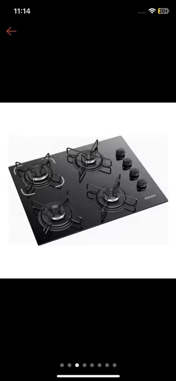 Fogão Cooktop com armário 