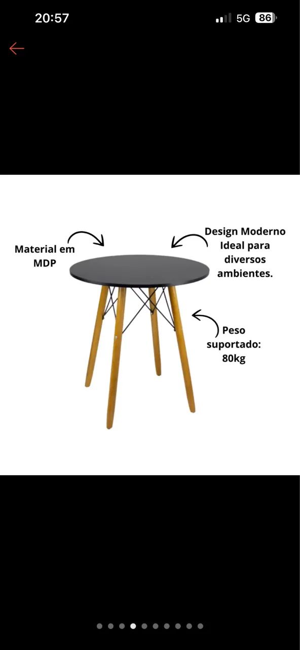 Mesa e cadeiras  - Foto 5