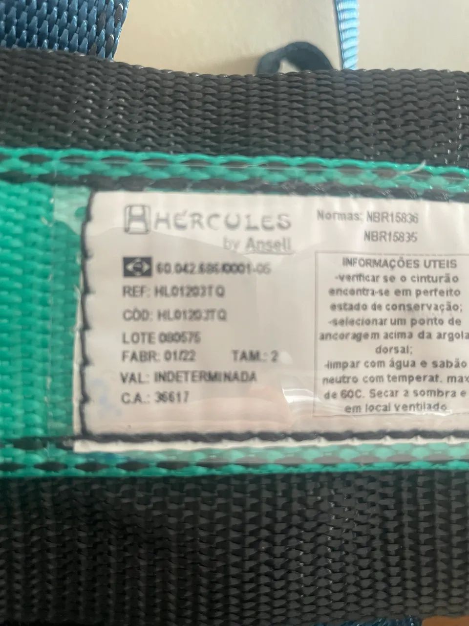 Kit cinto de segurança e Talabarte Y altura EPI proteção com CÁ  - Foto 6